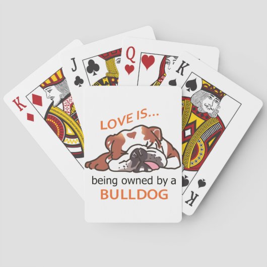 Eigendom van een Bulldog Pokerkaarten (Achterkant)