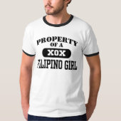 Eigendom van een Filipijns meisje T-shirt (Voorkant)