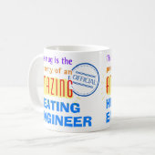 Eigendom van een geweldige verwarmingsmonteur koffiemok (Voorkant links)