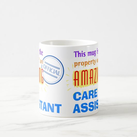 Eigendom van een geweldige zorgassistent koffiemok (Center)
