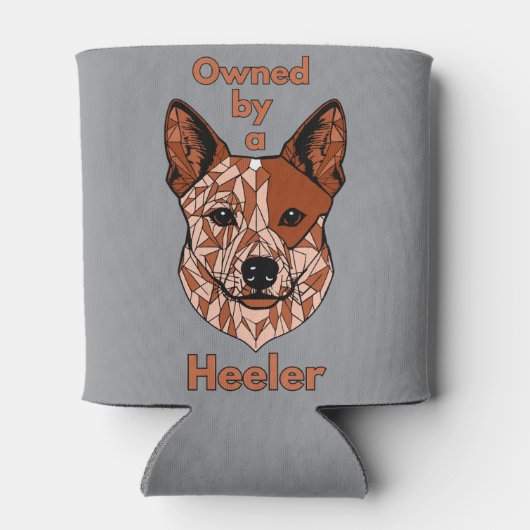 Eigendom van een Heeler (Rood) Blikjeskoeler (Achterkant)