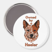 Eigendom van een Heeler (Rood) Magneet (Voorkant / Achterkant)