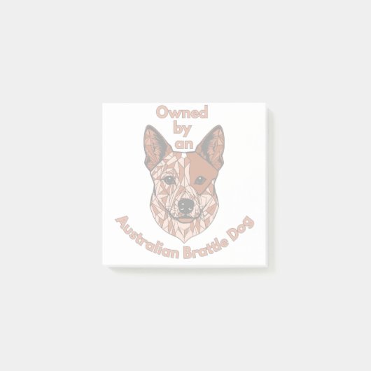 Eigendom van een Heeler (Rood) Post-it® Notes (Voorkant)