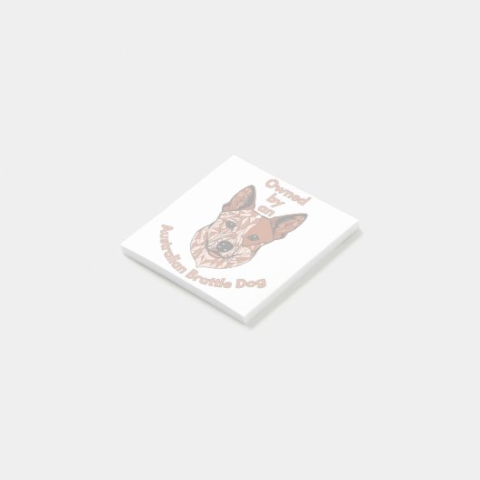 Eigendom van een Heeler (Rood) Post-it® Notes (Schuin)