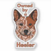 Eigendom van een Heeler (Rood) Sticker (Voorkant)