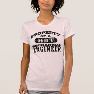 Eigendom van een Hot Mechanical Engineer T-shirt