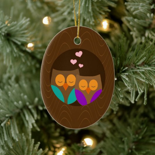 Eigendom van een Nest Keramisch Ornament (Boom)