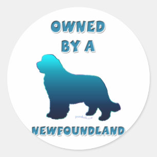 Eigendom van een Newfoundland Ronde Sticker