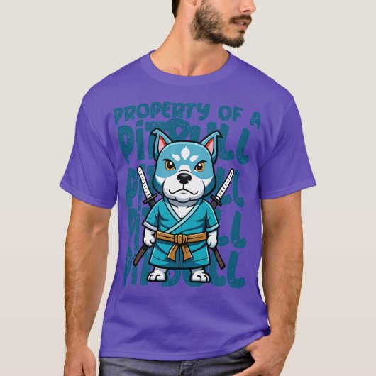 Eigendom van een Pitbull T-shirt (Voorkant)