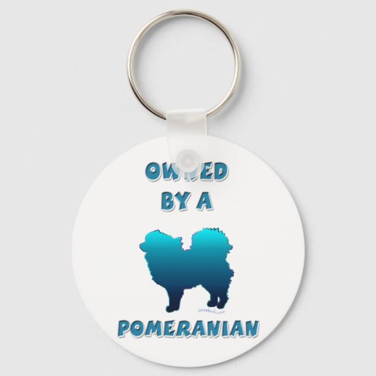 Eigendom van een Pommeren Sleutelhanger (Voorkant)