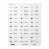 Eigendom van een US Sailor Adresetiketten Etiket (Full Sheet)