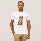 Eigendom van een verwende Golden Retriever T-shirt (Voorkant volledig)