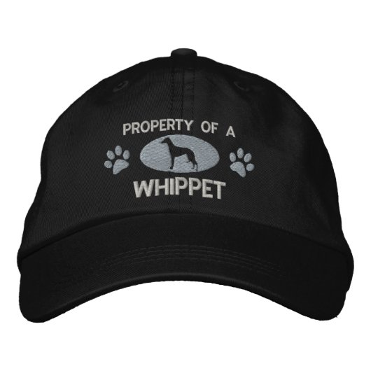 Eigendom van een Whippet geborduurd Pet (Voorkant)