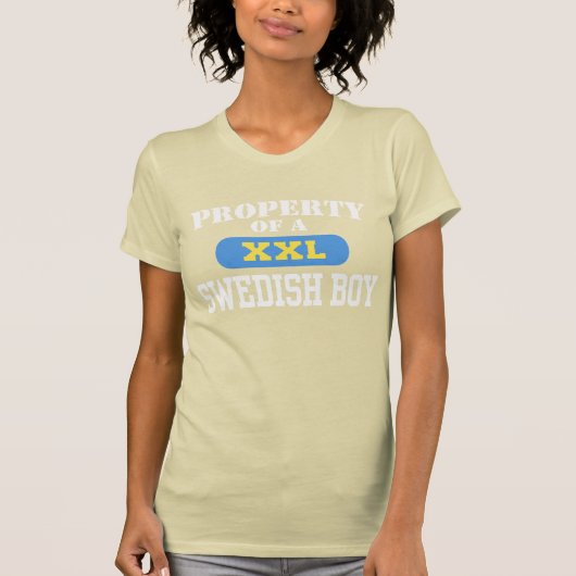 Eigendom van een Zweedse jongen T-shirt (Voorkant)