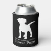 Eigendom van en gebruikt door een reddingspydog blikjeskoeler (Blikje Voorkant)