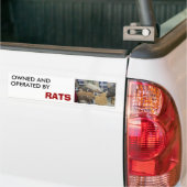 eigendom van en geëxploiteerd door RATS Bumpersticker (Op Truck)