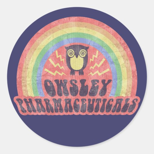 Eigendom van farmaceutische producten ronde sticker (Voorkant)