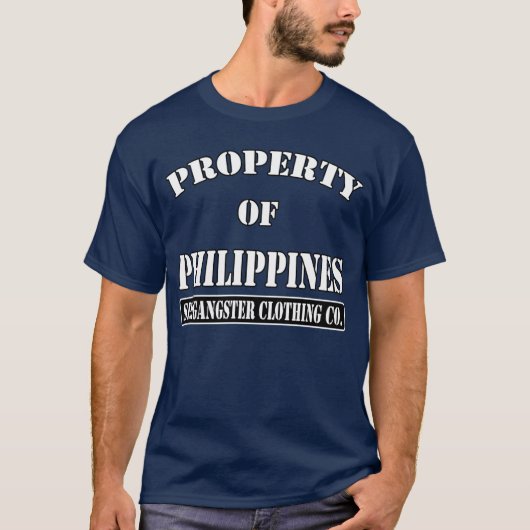 eigendom van filipijnen t-shirt (Voorkant)