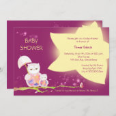 Eigendom van het Baby shower Twinkelstars Kaart (Voorkant / Achterkant)