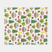 Eigendom van het bos fleece deken (Voorkant (Horizontaal))