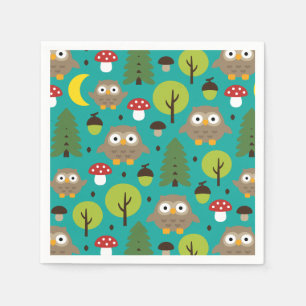 Eigendom van het bos Napkins Servet