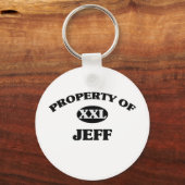 Eigendom van het JEFF Sleutelhanger (Voorkant)