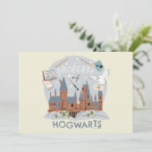 Eigendom van Hogwarts Cartoon Grafiek Kaart (Staand voorkant)