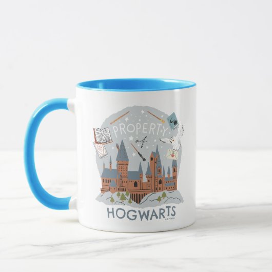 Eigendom van Hogwarts Cartoon Grafiek Mok (Links)