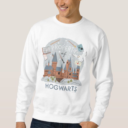Eigendom van Hogwarts Cartoon Grafiek Trui (Voorkant)