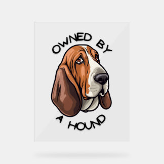 Eigendom van iemand Basset Hound Acryl Bord