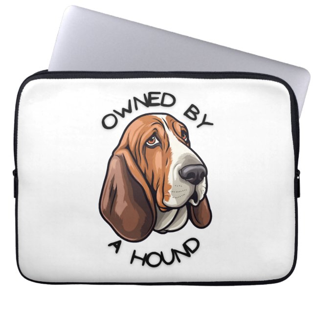 Eigendom van iemand Basset Hound Laptop Sleeve (Voorkant)