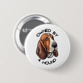 Eigendom van iemand Basset Hound Ronde Button 5,7 Cm (Voorkant /achterkant)