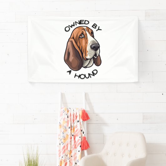 Eigendom van iemand Basset Hound Spandoek (Insitu)