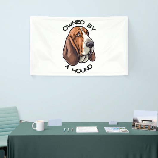 Eigendom van iemand Basset Hound Spandoek (Beurs)