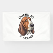 Eigendom van iemand Basset Hound Spandoek (Horizontaal)
