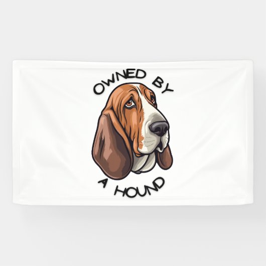 Eigendom van iemand Basset Hound Spandoek (Horizontaal)