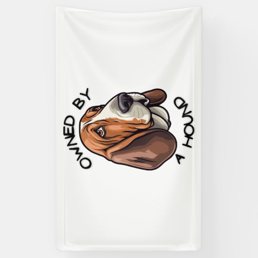 Eigendom van iemand Basset Hound Spandoek (Verticaal)