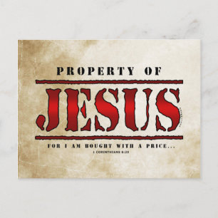 Eigendom van Jezus Briefkaart