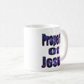 eigendom van Jezus, religieuze Logo, Koffiemok (Voorkant rechts)