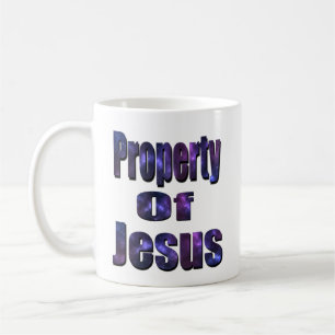 eigendom van Jezus, religieuze Logo, Koffiemok