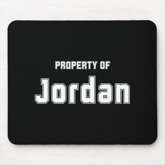 Eigendom van Jordan Funny Bachelorette Cadeaus voo Muismat (Voorkant)