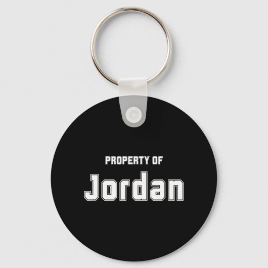 Eigendom van Jordan Funny Bachelorette Cadeaus voo Sleutelhanger (Voorkant)