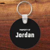 Eigendom van Jordan Funny Bachelorette Cadeaus voo Sleutelhanger (Voorkant)