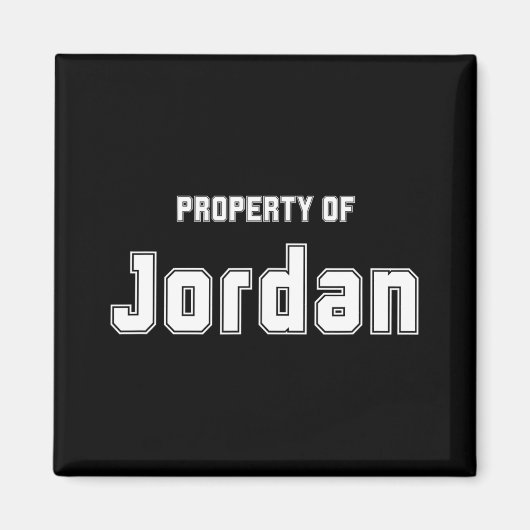 Eigendom van Jordan Grappige Bachelorette Cadeaus  Magneet (Voorkant)