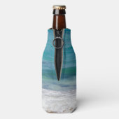 Eigendom van Jouw naam Caribbean Zee gepersonalise Flesjeskoeler (Fles Achterkant)