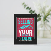 Eigendom van makelaar onroerend goed Funding Estat Briefkaart (Staand voorkant)