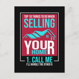 Eigendom van makelaar onroerend goed Funding Estat Briefkaart