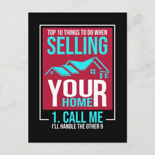 Eigendom van makelaar onroerend goed Funding Estat Briefkaart (Voorkant)