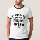Eigendom van mijn Geweldige vrouw Shirt man cadeau (Voorkant)