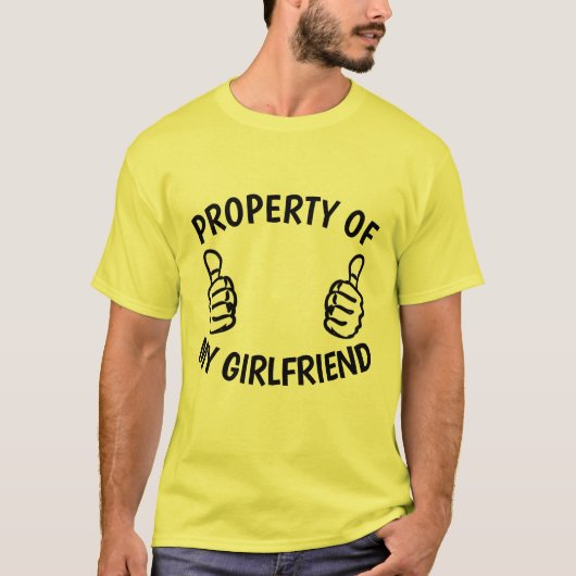 EIGENDOM VAN MIJN VRIENDIN T-shirts (Voorkant)